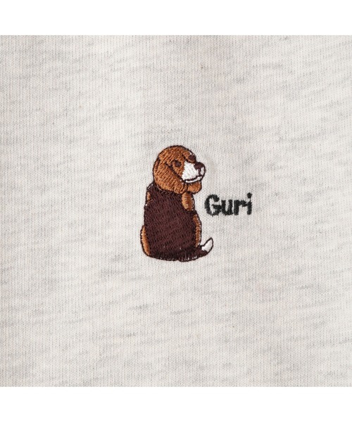 EASTBOY(イーストボーイ)の「Tシャツ ラグラン プリントT Guri ビーグル 犬(Tシャツ/カットソー・キッズ・ダークグレー/ネイビー・9号/11号)」の7枚目の写真
