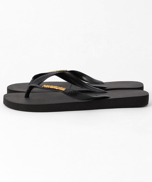 havaianas(ハワイアナス)の「Havaianas/ハワイアナス TOP LOGO METALLIC(サンダル・レディース・ブラック/ホワイト・26.0cm/22cm/23.0cm/27.0cm/24.0cm)」の4枚目の写真