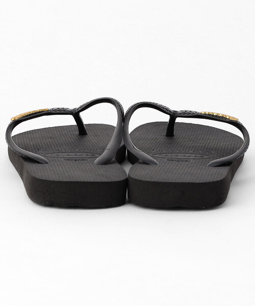 havaianas(ハワイアナス)の「Havaianas/ハワイアナス TOP LOGO METALLIC(サンダル・レディース・ブラック/ホワイト・26.0cm/22cm/23.0cm/27.0cm/24.0cm)」の5枚目の写真