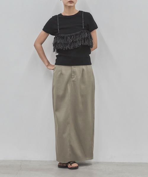 feepur(フェピュール)の「ソフトタッチコンパクトTee(Tシャツ/カットソー・レディース・ブラック/オフホワイト/ピンク/オートミール/イエロー・MEDIUM)」の12枚目の写真