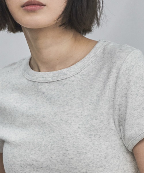 feepur(フェピュール)の「ソフトタッチコンパクトTee(Tシャツ/カットソー・レディース・ブラック/オフホワイト/ピンク/オートミール/イエロー・MEDIUM)」の21枚目の写真