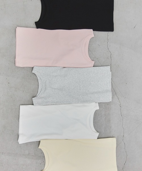 feepur(フェピュール)の「ソフトタッチコンパクトTee(Tシャツ/カットソー・レディース・ブラック/オフホワイト/ピンク/オートミール/イエロー・MEDIUM)」の19枚目の写真