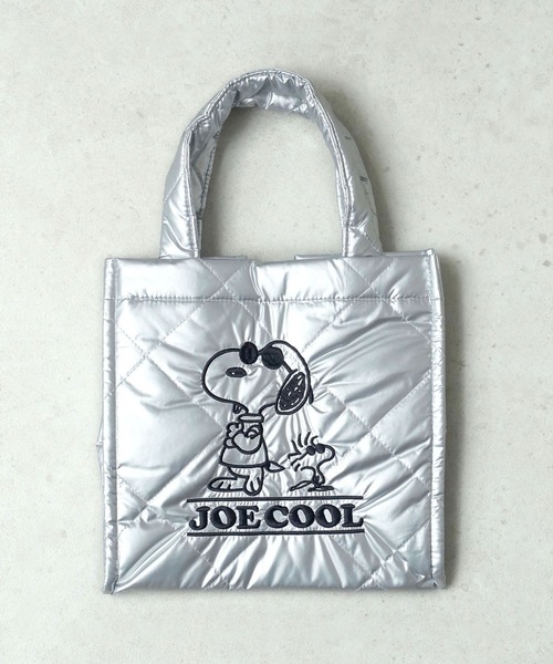 Vintage PEANUTS(ビンテージピーナッツ)の「"11"≪Vintage PEANUTS≫1ポケット パフィー キルティング キュービック バッグ(トートバッグ・レディース・マルーン/シルバー/ブラック・ONE SIZE)」の22枚目の写真