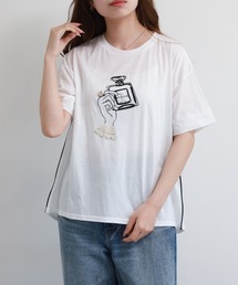 Anna Nicola（アンナニコラ）の「Anna Nicola パフュームモチーフ半袖Tシャツ（Tシャツ/カットソー）」