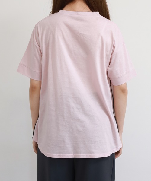 Anna Nicola（アンナニコラ）の「Anna Nicola パフュームモチーフ半袖Tシャツ（Tシャツ/カットソー・レディース・オフホワイト/ブラック/ピンク・38）」の14枚目の写真