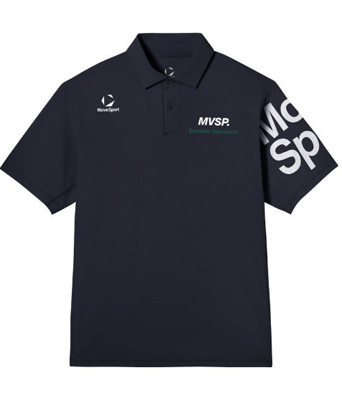 MoveSport(ムーブスポーツ)の「ムーブスポーツ 接触冷感襟付きシャツ(ポロシャツ・メンズ・オレンジ/ネイビー/ブルー/グレー・M/L/LL/3L)」の3枚目の写真
