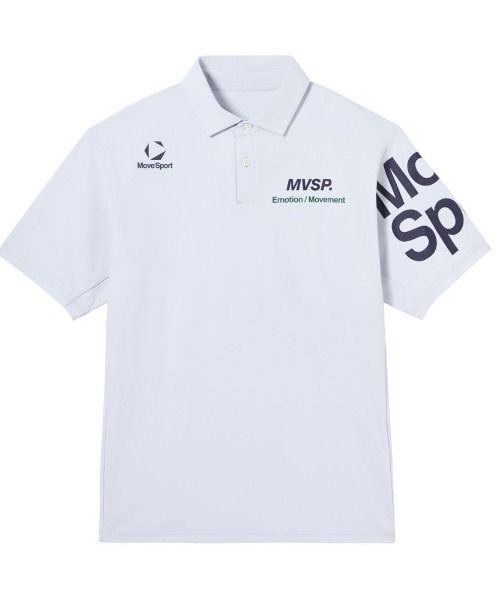 MoveSport(ムーブスポーツ)の「ムーブスポーツ 接触冷感襟付きシャツ(ポロシャツ・メンズ・オレンジ/ネイビー/ブルー/グレー・M/L/LL/3L)」の2枚目の写真