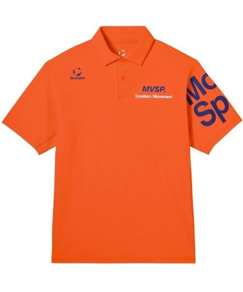 MoveSport(ムーブスポーツ)の「ムーブスポーツ 接触冷感襟付きシャツ(ポロシャツ・メンズ・オレンジ/ネイビー/ブルー/グレー・M/L/LL/3L)」の11枚目の写真