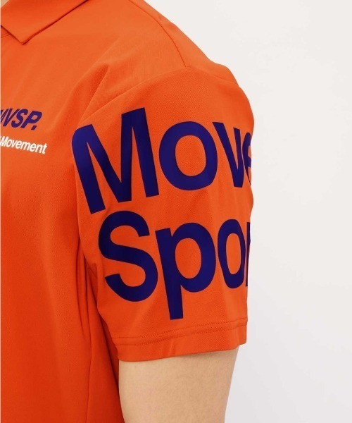 MoveSport(ムーブスポーツ)の「ムーブスポーツ 接触冷感襟付きシャツ(ポロシャツ・メンズ・オレンジ/ネイビー/ブルー/グレー・M/L/LL/3L)」の9枚目の写真