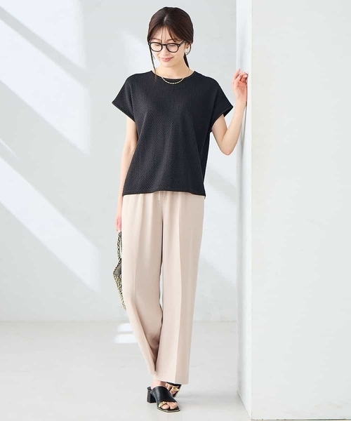 a.v.v(アーヴェヴェ)の「ぽこぽこトップス(Tシャツ/カットソー・レディース・アイボリー/ブラック/ブルー・38/40/36)」の16枚目の写真