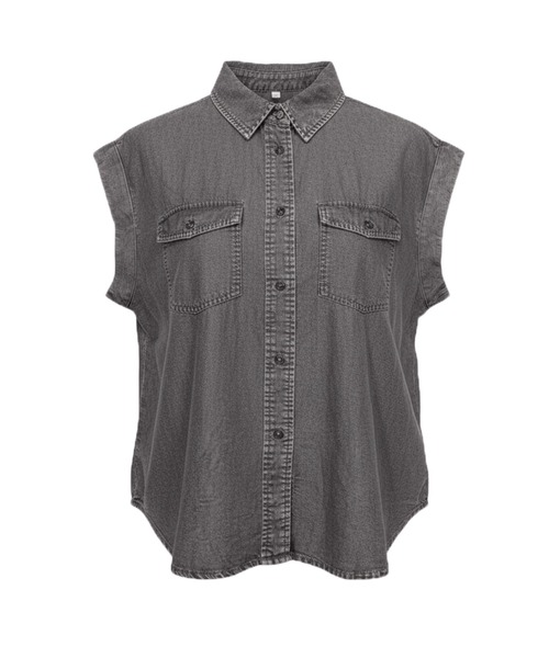 coca（coca）（コカ）の「とろみデニムロールアップスリーブシャツ（シャツ/ブラウス・レディース・ブルー/ブラック・L/M）」の20枚目の写真