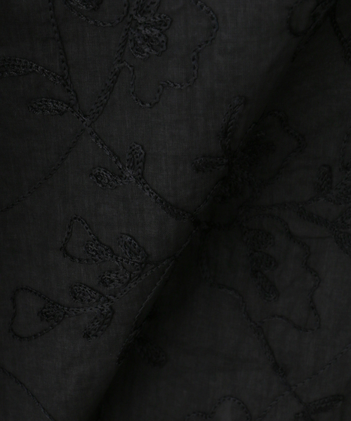 sara mallika(サラ マリカ)の「【SARA MALLIKA/サラマリカ】Organza Arai Embroidery Cami Dress(ワンピース・レディース・ブラック/ホワイト・FREE)」の9枚目の写真