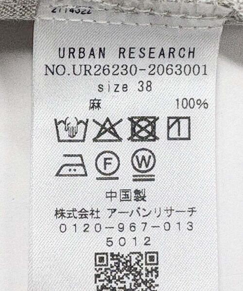 URBAN RESEARCH(アーバンリサーチ)の「フレンチスリーブリネンワンピース(ワンピース・レディース・ベージュ/ベージュ系その他/ブラック・36/38)」の14枚目の写真