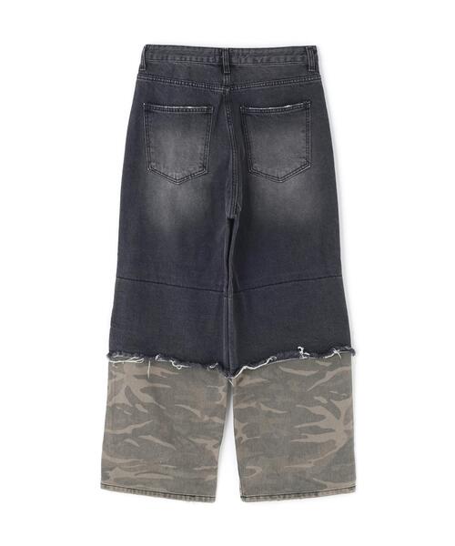 SIS(エスアイエス)の「SIS/エスアイエス/Layered Camo Denim Pants(デニムパンツ・レディース・ブルー/ブラック・M/L)」の15枚目の写真
