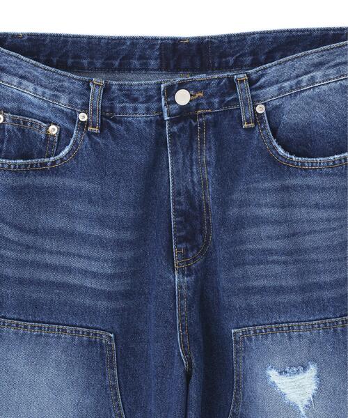SIS(エスアイエス)の「SIS/エスアイエス/Layered Camo Denim Pants(デニムパンツ・レディース・ブルー/ブラック・M/L)」の11枚目の写真