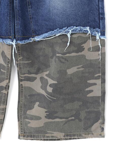 SIS(エスアイエス)の「SIS/エスアイエス/Layered Camo Denim Pants(デニムパンツ・レディース・ブルー/ブラック・M/L)」の8枚目の写真