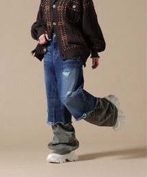 SIS/エスアイエス/Layered Camo Denim Pants