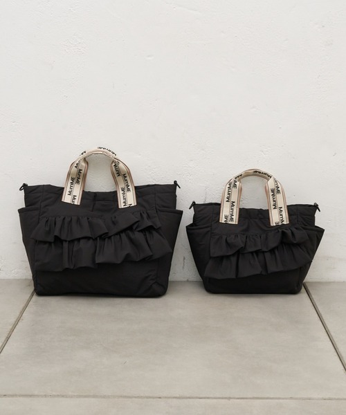 CIAOPANIC TYPY(チャオパニックティピー)の「:【ZOZO限定】【MumME】キャリーオン/マザーズバッグ/マルチウェイフリルデザインBAG(ショルダーバッグ・レディース・イエロー/オフホワイト/ブラック・ONE SIZE)」の11枚目の写真