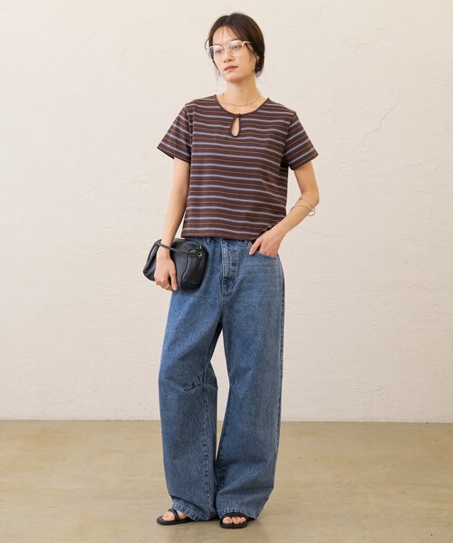 Omekashi（オメカシ）の「バレルデニム（デニムパンツ・レディース・ネイビー/ブルー・36/38）」の9枚目の写真
