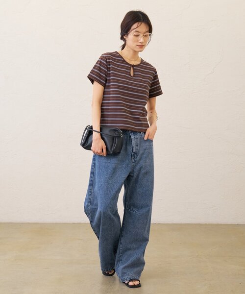 Omekashi（オメカシ）の「バレルデニム（デニムパンツ・レディース・ネイビー/ブルー・36/38）」の11枚目の写真