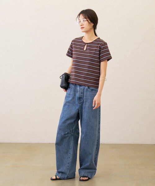 Omekashi（オメカシ）の「バレルデニム（デニムパンツ・レディース・ネイビー/ブルー・36/38）」の12枚目の写真