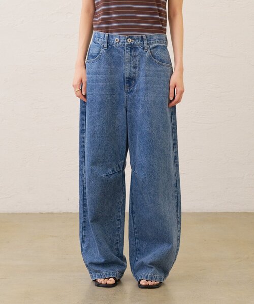 Omekashi（オメカシ）の「バレルデニム（デニムパンツ・レディース・ネイビー/ブルー・36/38）」の16枚目の写真