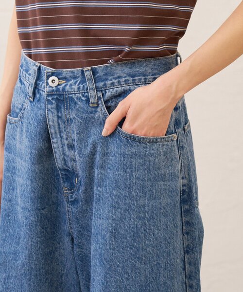 Omekashi（オメカシ）の「バレルデニム（デニムパンツ・レディース・ネイビー/ブルー・36/38）」の22枚目の写真
