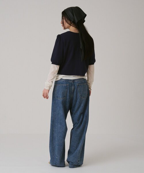 Omekashi(オメカシ)の「バレルデニム(デニムパンツ・レディース・ネイビー/ブルー/ブラック・36/38)」の17枚目の写真