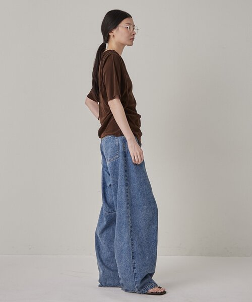 Omekashi(オメカシ)の「バレルデニム(デニムパンツ・レディース・ネイビー/ブルー/ブラック・36/38)」の22枚目の写真