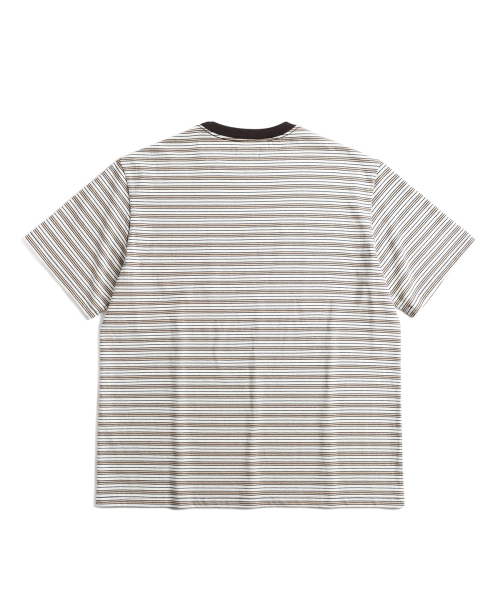 WILD BRICKS(ワイルドブリックス)の「W25 STRIPED POCKET TEE (brown)(Tシャツ/カットソー・メンズ・その他・MEDIUM/LARGE/X-LARGE)」の9枚目の写真
