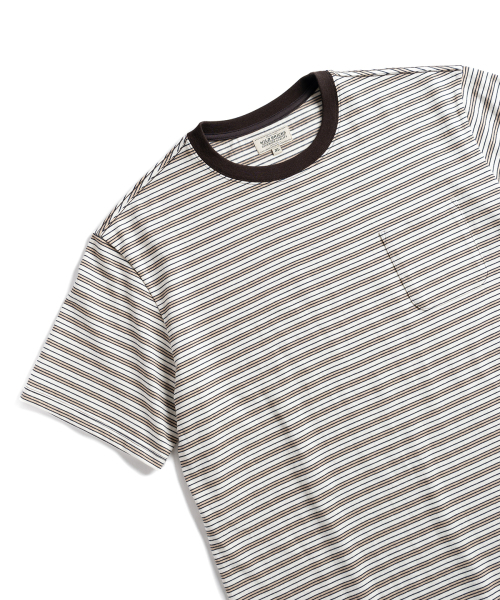 WILD BRICKS(ワイルドブリックス)の「W25 STRIPED POCKET TEE (brown)(Tシャツ/カットソー・メンズ・その他・MEDIUM/LARGE/X-LARGE)」の8枚目の写真