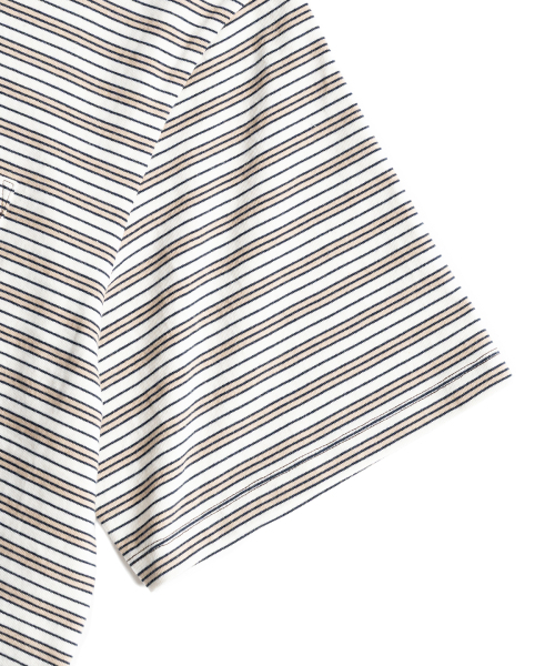 WILD BRICKS(ワイルドブリックス)の「W25 STRIPED POCKET TEE (brown)(Tシャツ/カットソー・メンズ・その他・MEDIUM/LARGE/X-LARGE)」の5枚目の写真