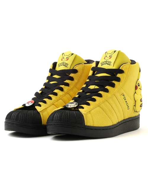 adidas(アディダス)の「adidas POKEMON SUPERSTAR II MID / アディダス ポケモン スーパースター II ミッド 【SP】(スニーカー・メンズ・イエロー・23.0cm/29.0cm/28.5cm/28.0cm/27.5cm/27.0cm/26.5cm/26.0cm/25.5cm/25.0cm/24.5cm/24.0cm/23.5cm)」の1枚目の写真