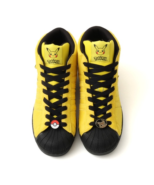 adidas(アディダス)の「adidas POKEMON SUPERSTAR II MID / アディダス ポケモン スーパースター II ミッド 【SP】(スニーカー・メンズ・イエロー・23.0cm/29.0cm/28.5cm/28.0cm/27.5cm/27.0cm/26.5cm/26.0cm/25.5cm/25.0cm/24.5cm/24.0cm/23.5cm)」の4枚目の写真