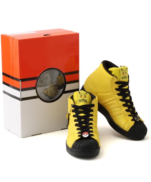 adidas(アディダス)の「adidas POKEMON SUPERSTAR II MID / アディダス ポケモン スーパースター II ミッド 【SP】(スニーカー・メンズ・イエロー・23.0cm/29.0cm/28.5cm/28.0cm/27.5cm/27.0cm/26.5cm/26.0cm/25.5cm/25.0cm/24.5cm/24.0cm/23.5cm)」の3枚目の写真