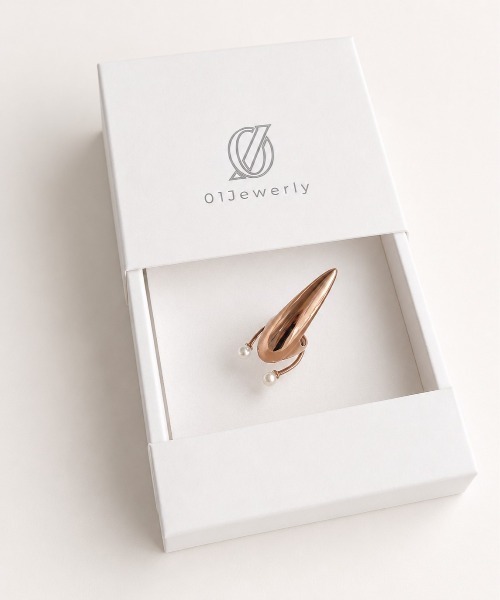 O1Jewerly(オーワンジュエリー)の「【O1jewelry オーワンジュエリー】 レディースリング シルバー925 淡水パール ファランジリング ネイルリング(リング・レディース・ピンクゴールド/シルバー/ゴールド・S)」の16枚目の写真