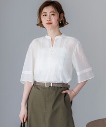 【WEB&一部店舗限定】はしごレース シアー トップス