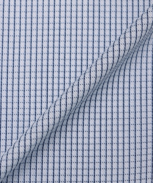 TOKYO SHIRTS(トウキョウシャツ)の「【吸水速乾】 形態安定ノンアイロン ボタンダウン 半袖ビジネスワイシャツ (大きいサイズ)(ビジネスシャツ・メンズ・ブルー・首回り47cm/首回り45cm)」の5枚目の写真