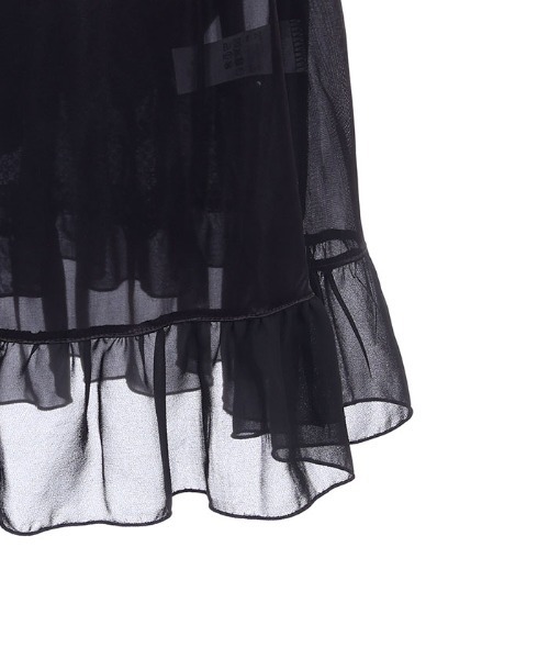 axes femme POETIQUE（アクシーズファムポエティック）の「サス付きバックフリルＳＫ（スカート・レディース・ブラック/ピンク/ネイビー・MEDIUM）」の7枚目の写真