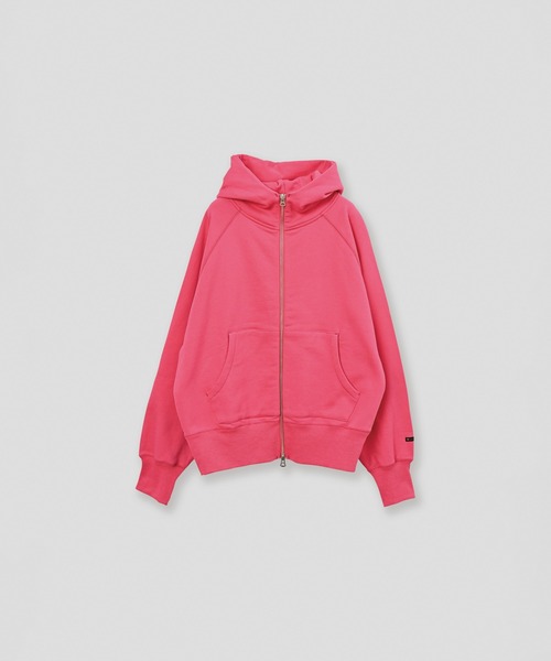kha:ki（カーキ）の「「KHA:KI / カーキ」ZIP UP HOODIE（Tシャツ/カットソー・レディース・ピンク/ブラウン/アッシュグレー/ブラック・1/2）」の4枚目の写真