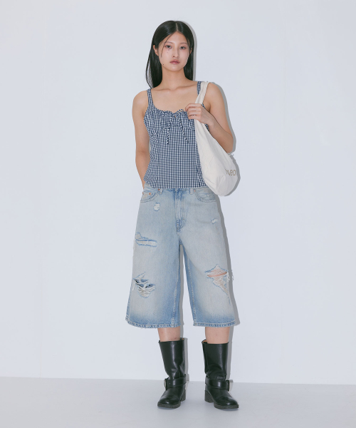 HAVEAWHALE(ハブアホエール)の「cotton baguette eco bag (WH)(ショルダーバッグ・レディース・その他・FREE)」の6枚目の写真
