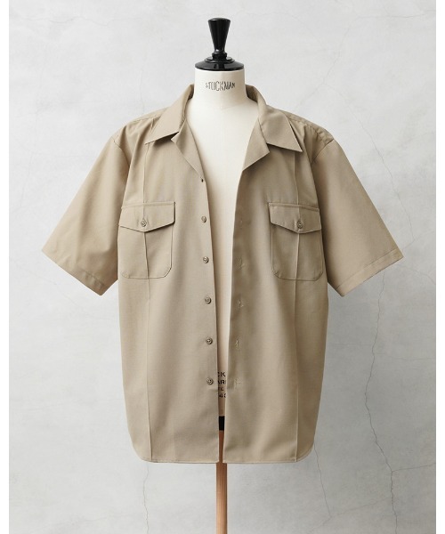 MILITARY(ミリタリー)の「実物 新品 デッドストック 米軍 DSCP S/S サービス ドレスシャツ(シャツ/ブラウス・メンズ・ベージュ系その他・XL)」の4枚目の写真