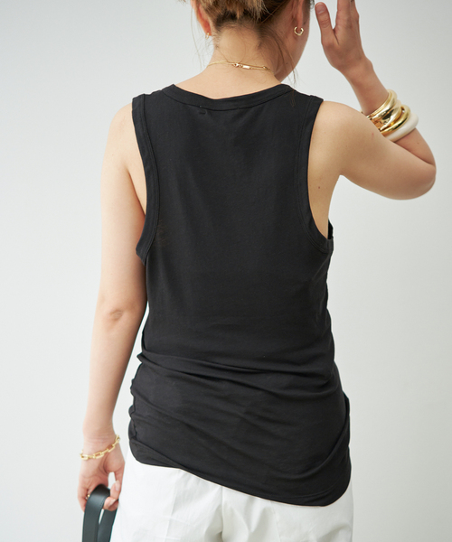 entire studios(エンタイアスタジオ)の「【ENTIRE STUDIOS / エンタイアスタジオ】 TANK TOP(Tシャツ/カットソー・レディース・チャコールグレー/ブラック・FREE)」の4枚目の写真