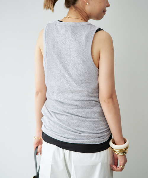entire studios(エンタイアスタジオ)の「【ENTIRE STUDIOS / エンタイアスタジオ】 TANK TOP(Tシャツ/カットソー・レディース・チャコールグレー/ブラック・FREE)」の9枚目の写真