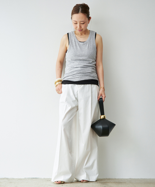 entire studios(エンタイアスタジオ)の「【ENTIRE STUDIOS / エンタイアスタジオ】 TANK TOP(Tシャツ/カットソー・レディース・チャコールグレー/ブラック・FREE)」の10枚目の写真