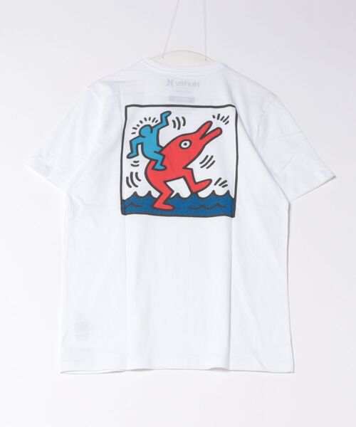 Hurley (ハーレー)の「【Hurley:ハーレー】キース・ヘリング ドルフィンライド ショートスリーブ Tシャツ バックプリント KH DOLPHIN RIDE SS(Tシャツ/カットソー・メンズ・ホワイト・LARGE/MEDIUM/SMALL/X-LARGE)」の7枚目の写真