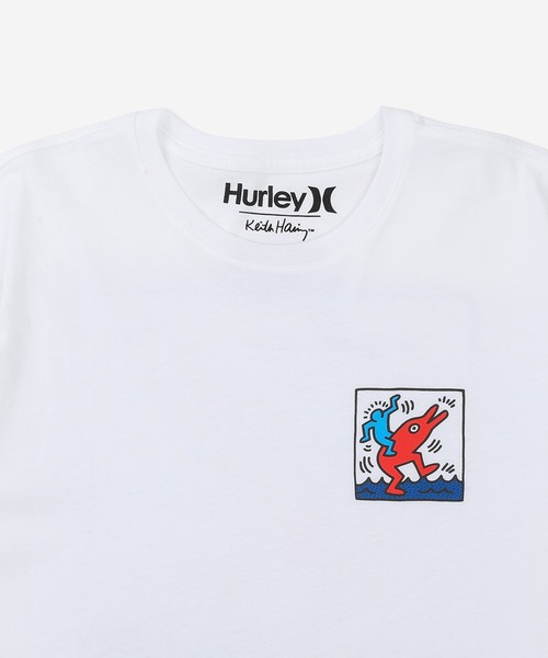 Hurley (ハーレー)の「【Hurley:ハーレー】キース・ヘリング ドルフィンライド ショートスリーブ Tシャツ バックプリント KH DOLPHIN RIDE SS(Tシャツ/カットソー・メンズ・ホワイト・LARGE/MEDIUM/SMALL/X-LARGE)」の3枚目の写真