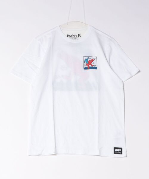 Hurley (ハーレー)の「【Hurley:ハーレー】キース・ヘリング ドルフィンライド ショートスリーブ Tシャツ バックプリント KH DOLPHIN RIDE SS(Tシャツ/カットソー・メンズ・ホワイト・LARGE/MEDIUM/SMALL/X-LARGE)」の6枚目の写真