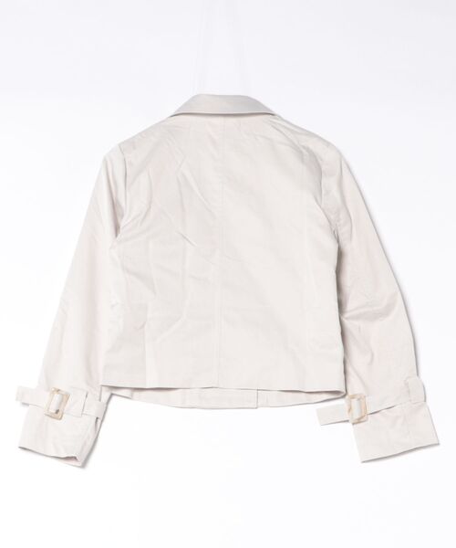almo(アルモ)の「【LAMPOON】ショートトレンチコート(トレンチコート・レディース・ホワイト/アイボリー・MEDIUM/SMALL)」の5枚目の写真