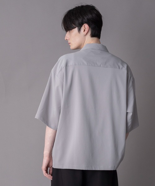 BROWNY(ブラウニー)の「BROWNY/【26年春夏新作】クレープオープンカラーシャツ(シャツ/ブラウス・メンズ・チャコール/グレー・LARGE/MEDIUM)」の21枚目の写真